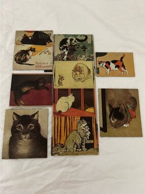 90s vintage The Met Cats Museum Magnets Set Metropolitan Museum of Art Cat Lot